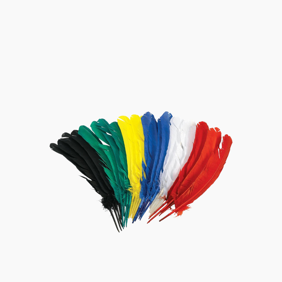 Folia Coloured Craft Feathers Mix – 10 g, Assorted Colours