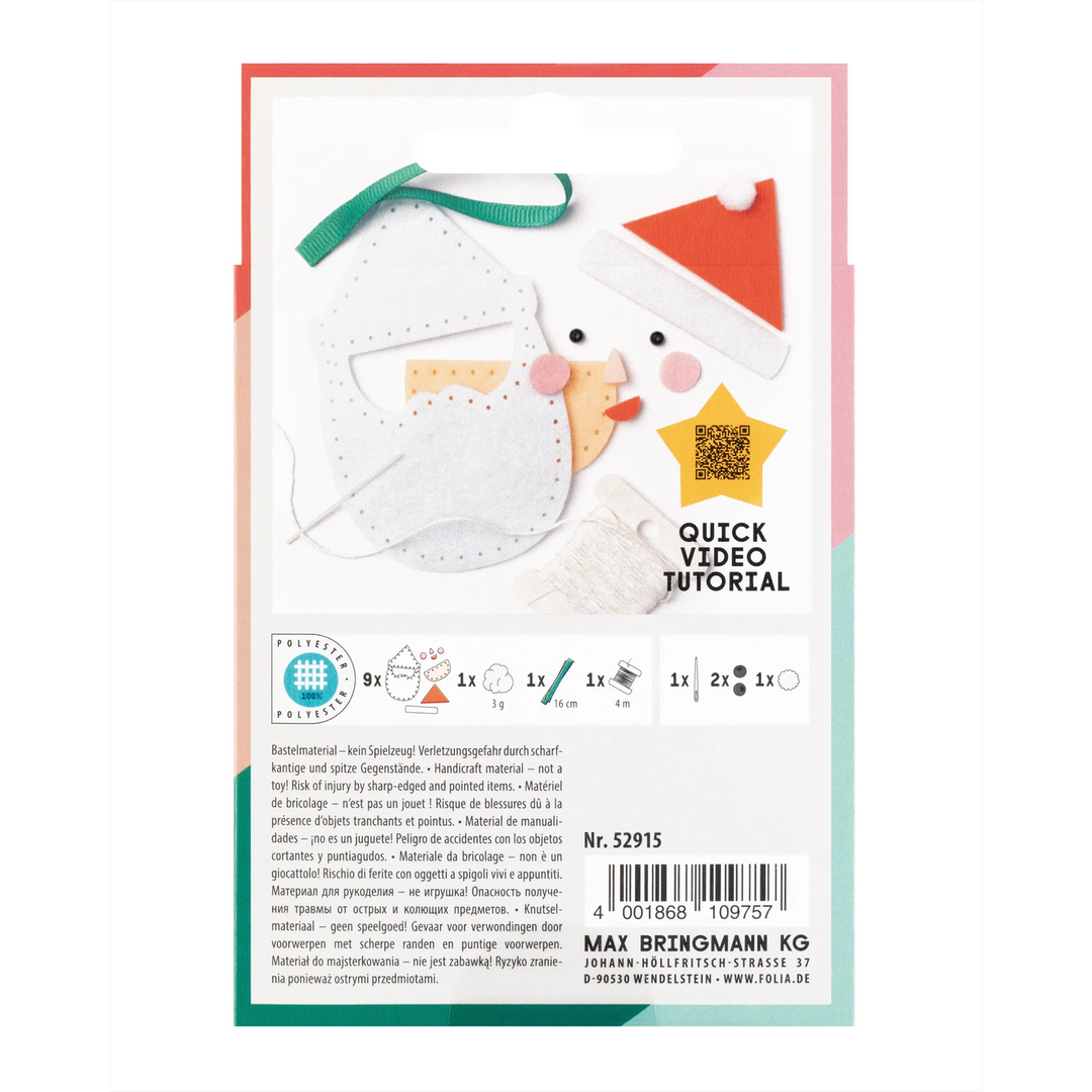 Folia Felt Sewing Kit – Santa Claus