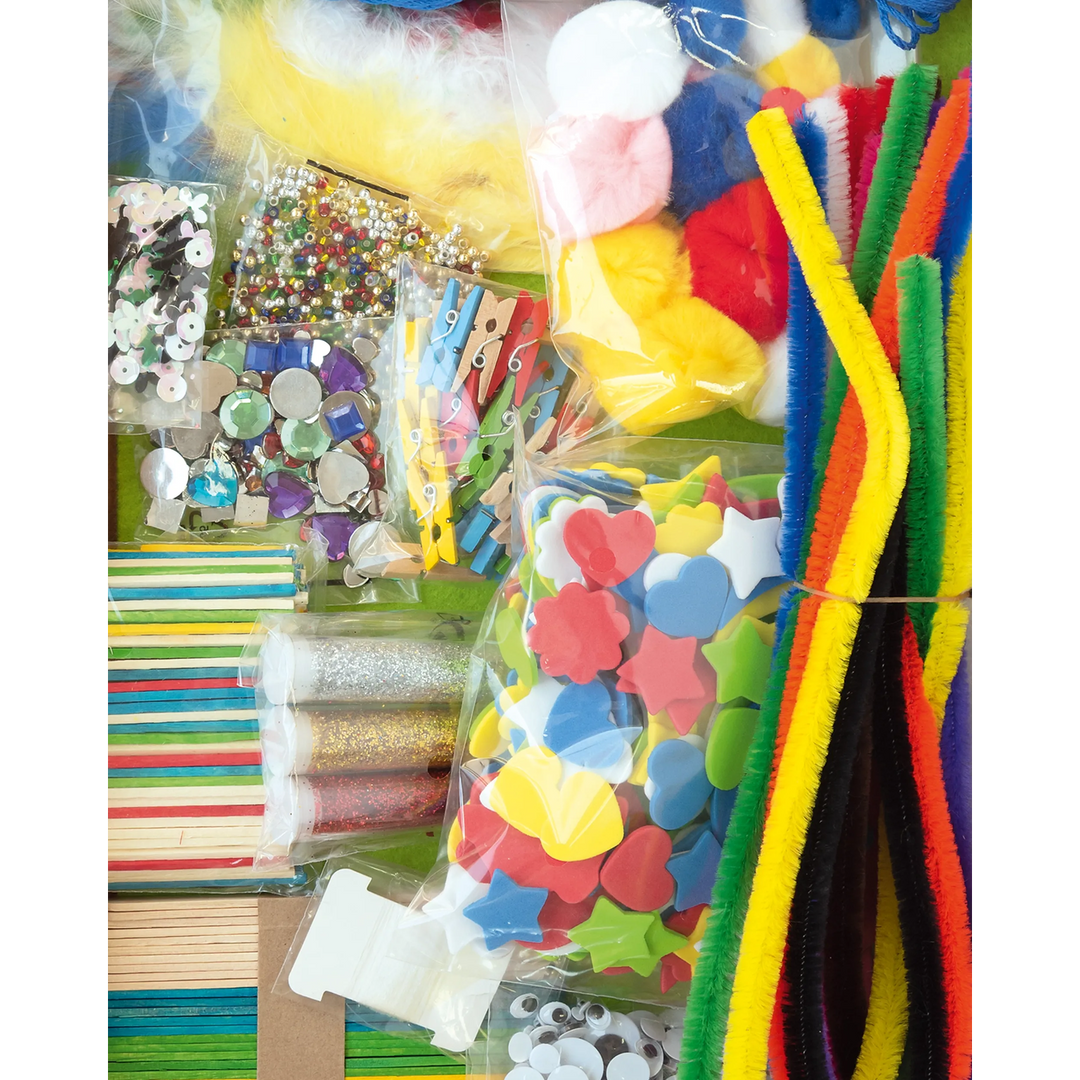 Folia Creative Box – Mixed Craft Supplies, Over 1,300 Pieces