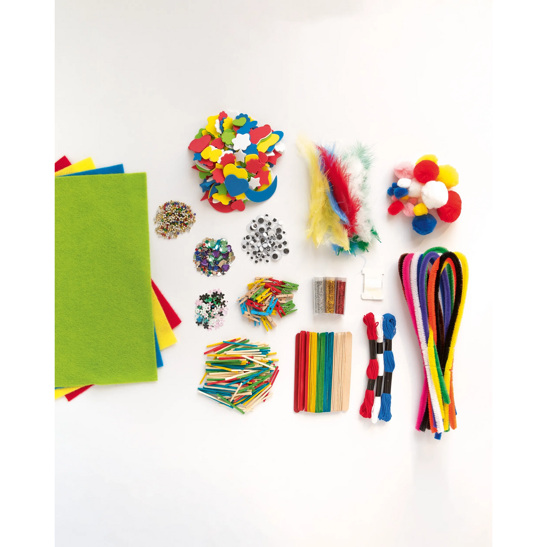 Folia Creative Box – Mixed Craft Supplies, Over 1,300 Pieces
