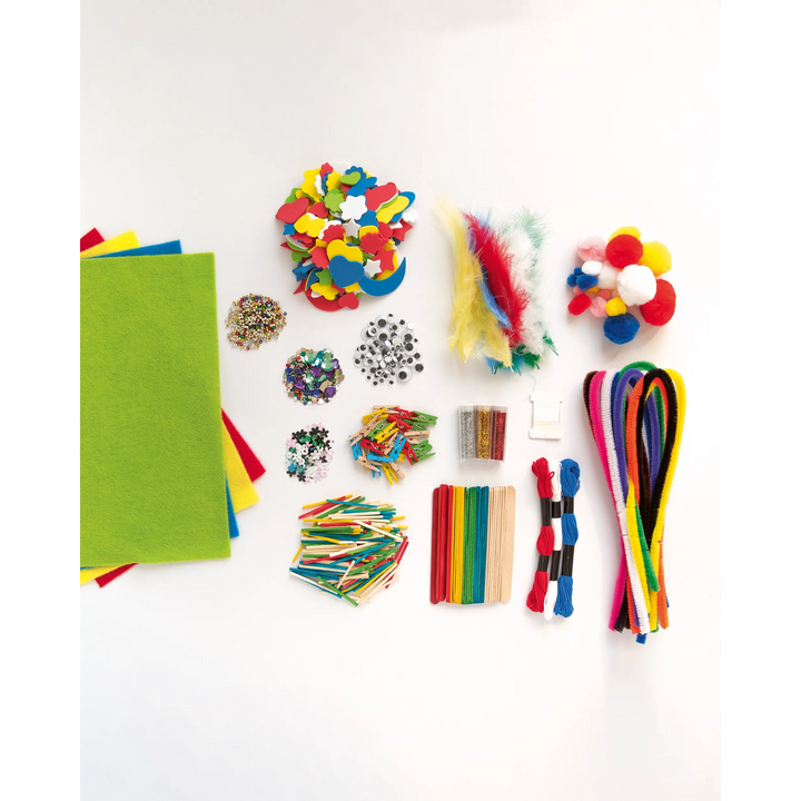 Folia Creative Box – Mixed Craft Supplies, Over 1,300 Pieces