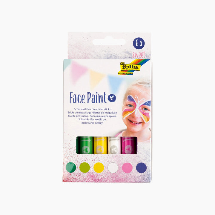 Folia Face Paint Kit I – 6 Assorted Crayons