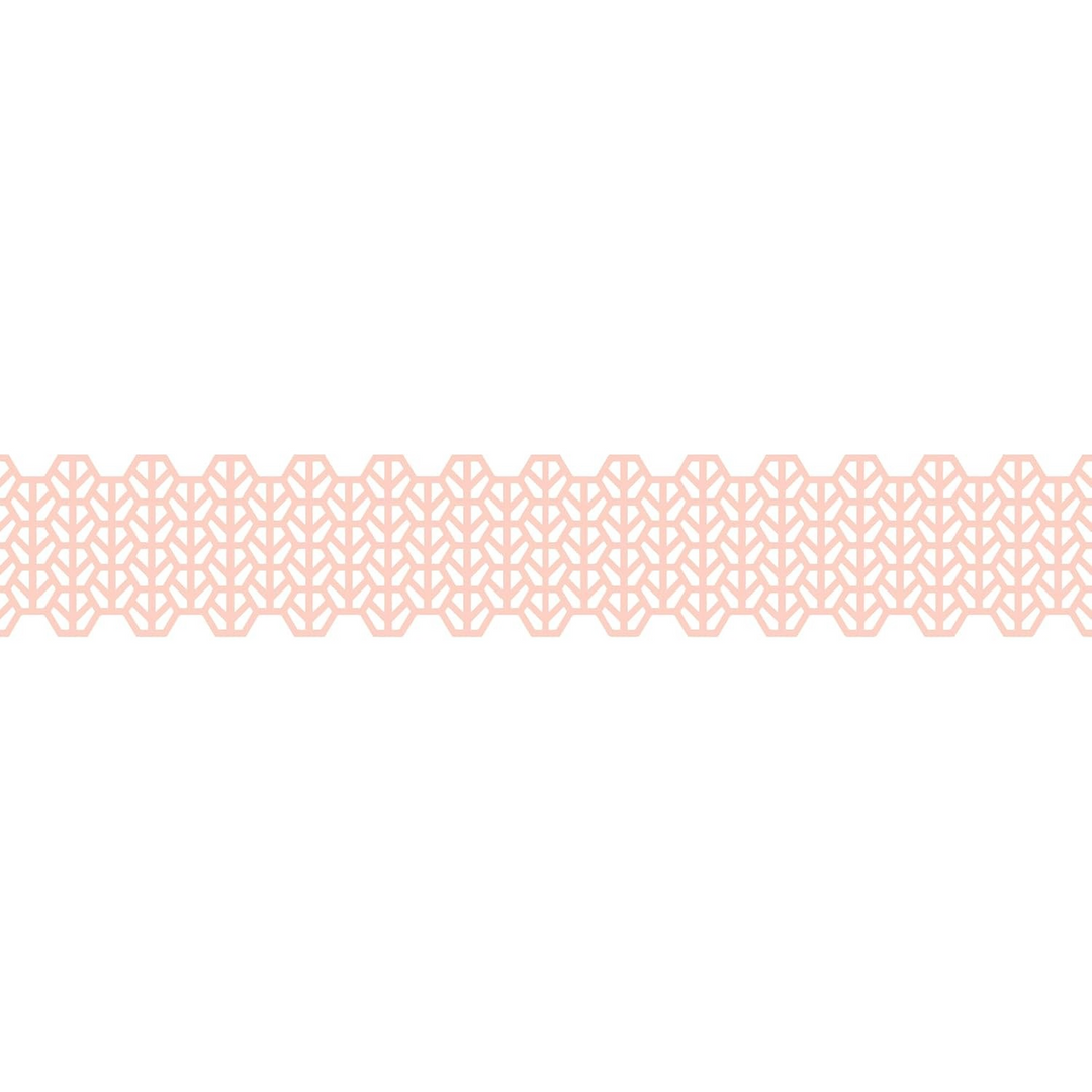 Folia Rose/Silver Washi Lace Tape Set – 2 Rolls, 25 mm x 5 m