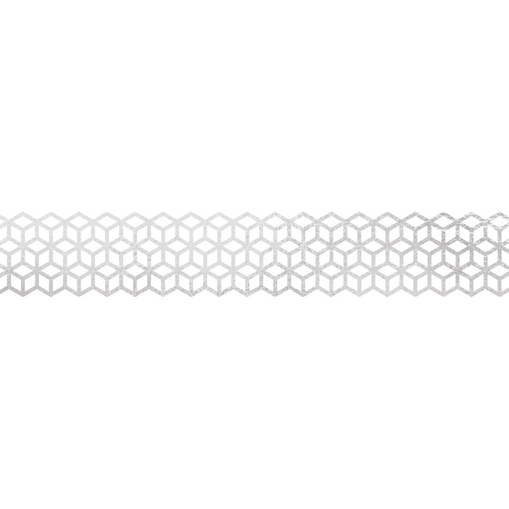 Folia Rose/Silver Washi Lace Tape Set – 2 Rolls, 25 mm x 5 m