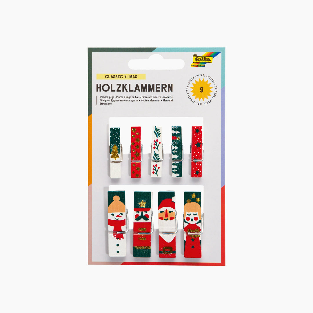Folia Wooden Clothespins