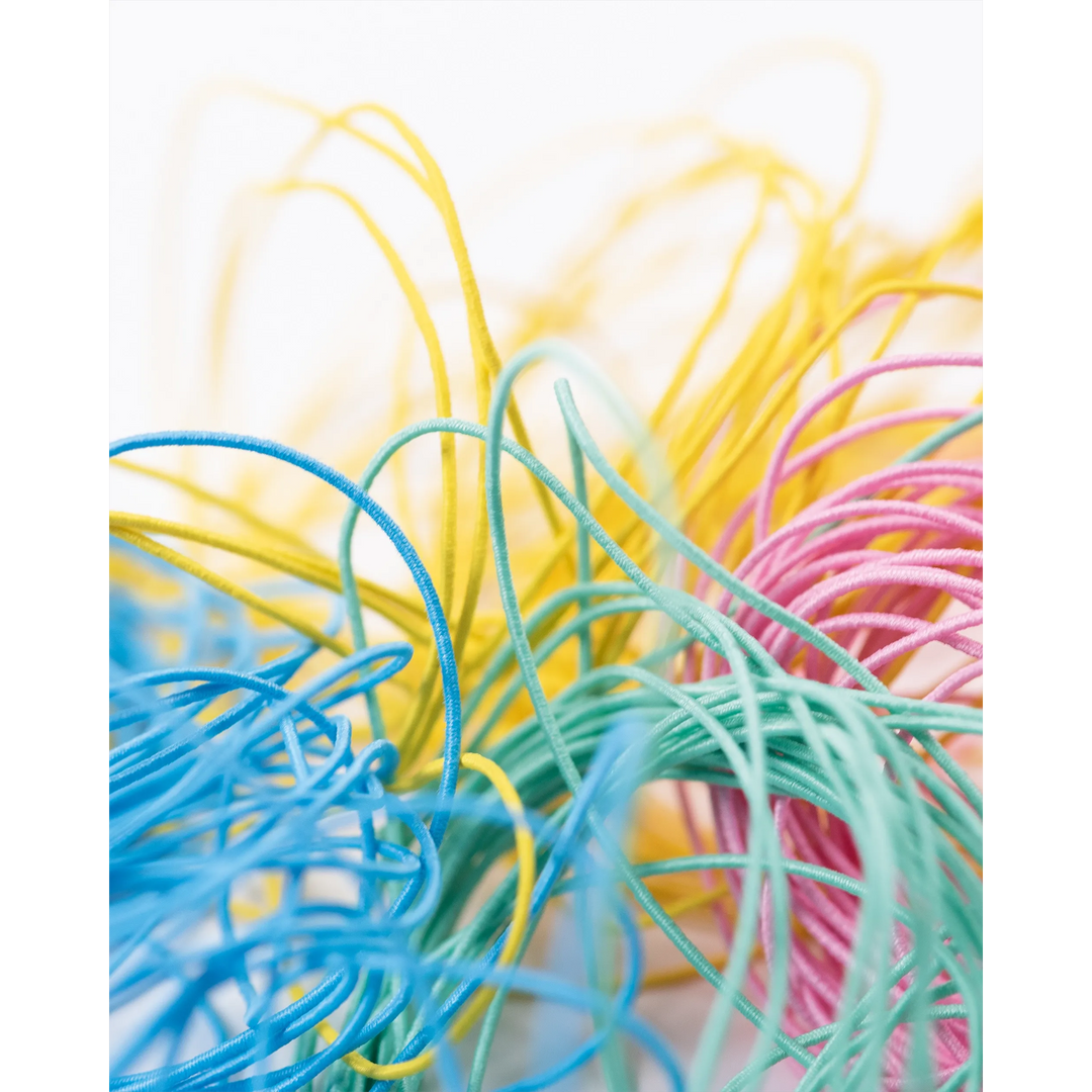 Folia Pastel Rubber Bands – 4 Assorted Colours, 5 m Each