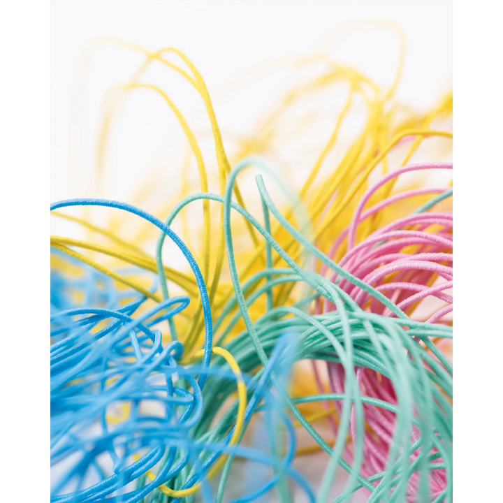 Folia Pastel Rubber Bands – 4 Assorted Colours, 5 m Each