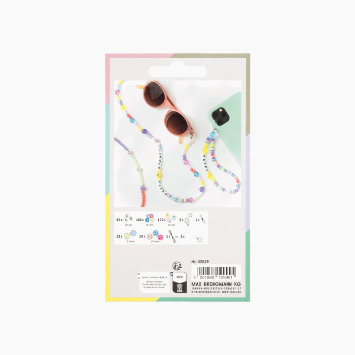 Folia DIY Phone Charms Set – Rainbow Smile, 349 Pieces