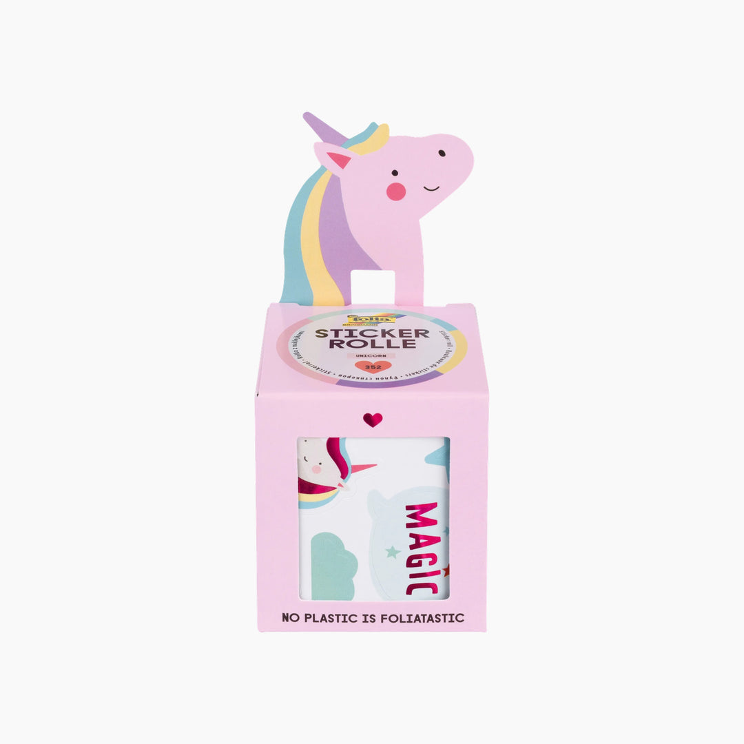 Folia Unicorn Sticker Roll – 4 m, 352 Pieces