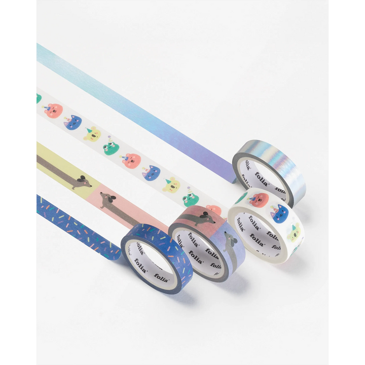 Folia Washi Tape Set – 4 Rolls