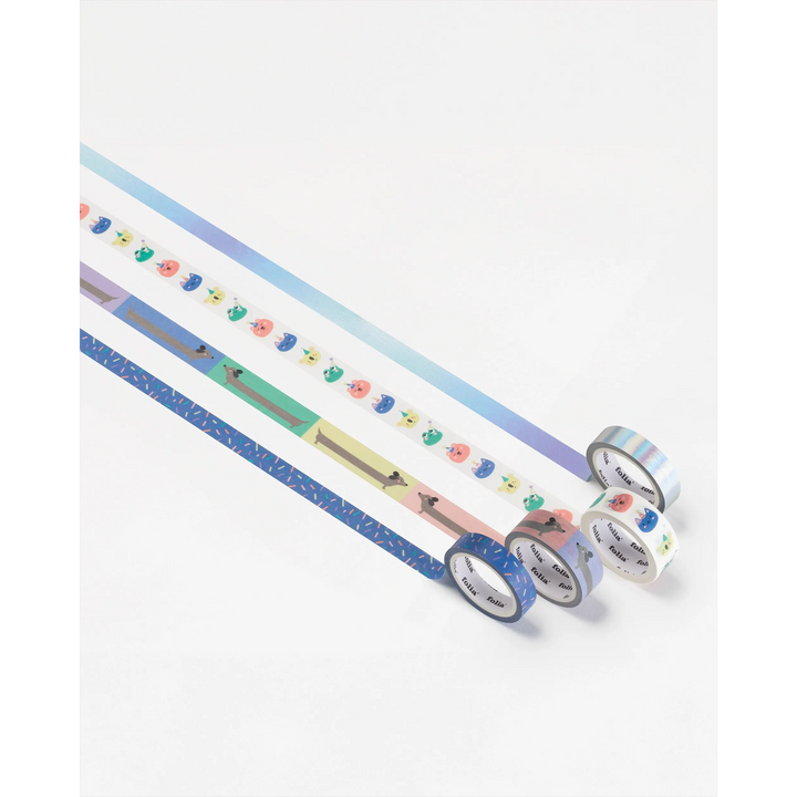 Folia Washi Tape Set – 4 Rolls