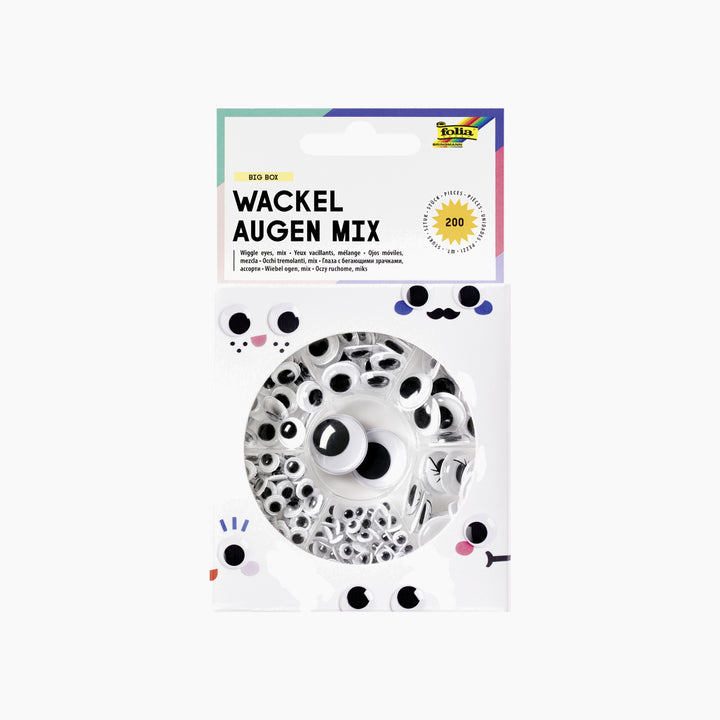 Folia Bio Self-Adhesive Wiggle Eyes – Big Box Mix