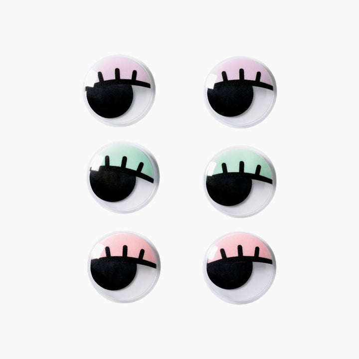 Folia Bio Self-Adhesive Wiggle Eyes with Lashes – Size M, 30 mm