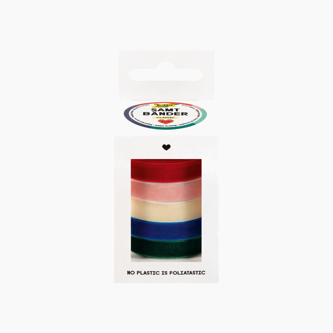 Folia Classic Velvet Ribbon – 10 mm x 2 m