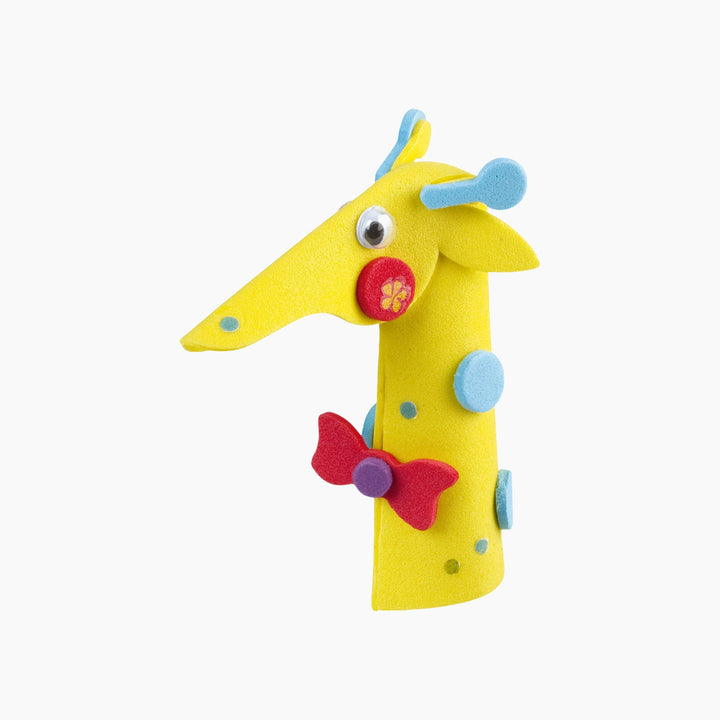 Folia Foam Craft Finger Puppets Kit – 15 Assorted Figures with Accessories