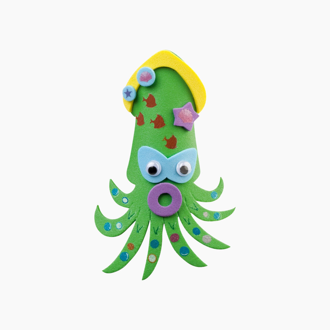 Folia Foam Craft Finger Puppets Kit – 15 Assorted Figures with Accessories