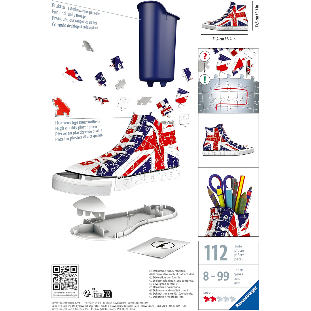 Ravensburger Sneaker Union Jack 3D Puzzle