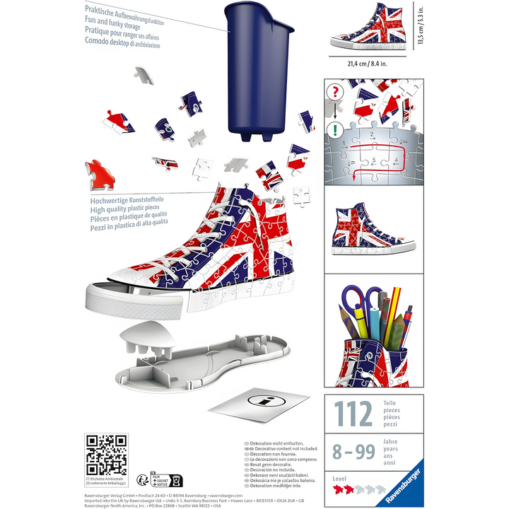Ravensburger Sneaker Union Jack 3D Puzzle