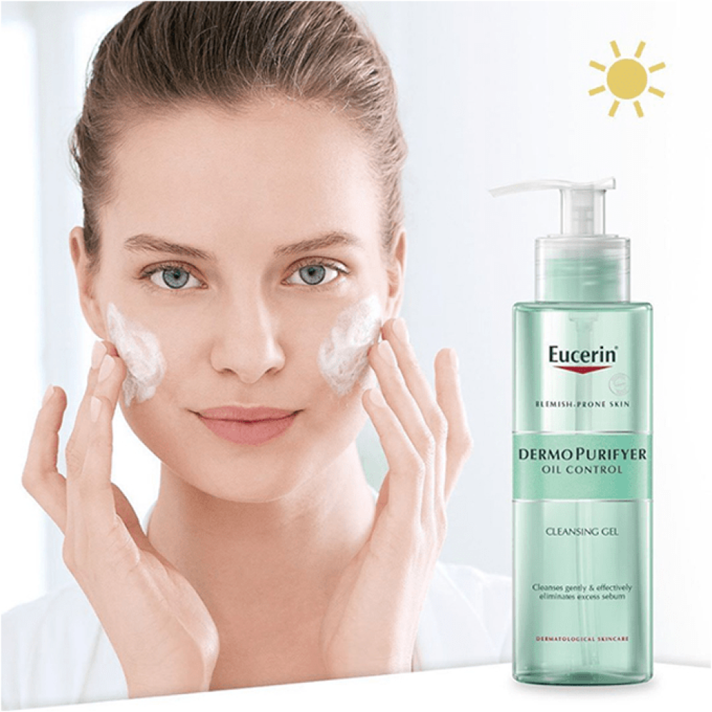 Eucerin Dermo Purifyer Cleansing Gel 200Ml - HUNA