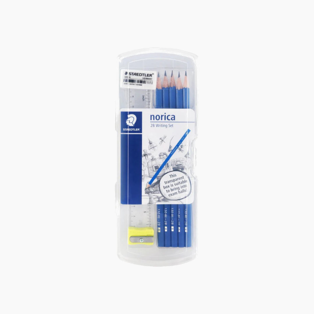 Staedtler BOX PENCILS QTY 5 + ERASER + SHARPENER + RULER 130 46 SETCB