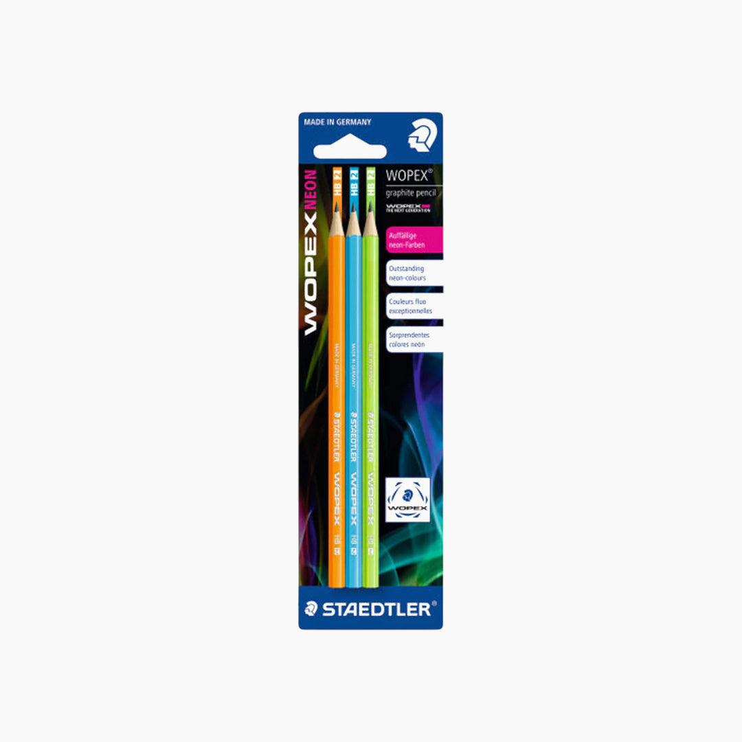 أقلام رصاص STAEDTLER CARD WOPEX HB، أخضر + برتقالي + أزرق