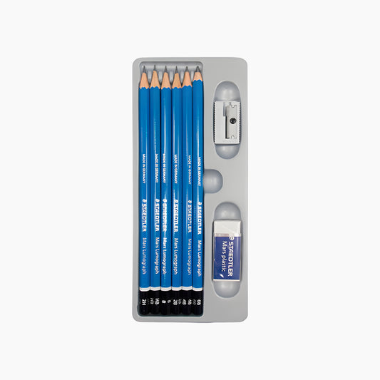 STAEDTLER  CARTON BOX PENCILS MARS ASSORTED GRADES CAPACITY 8 PCS