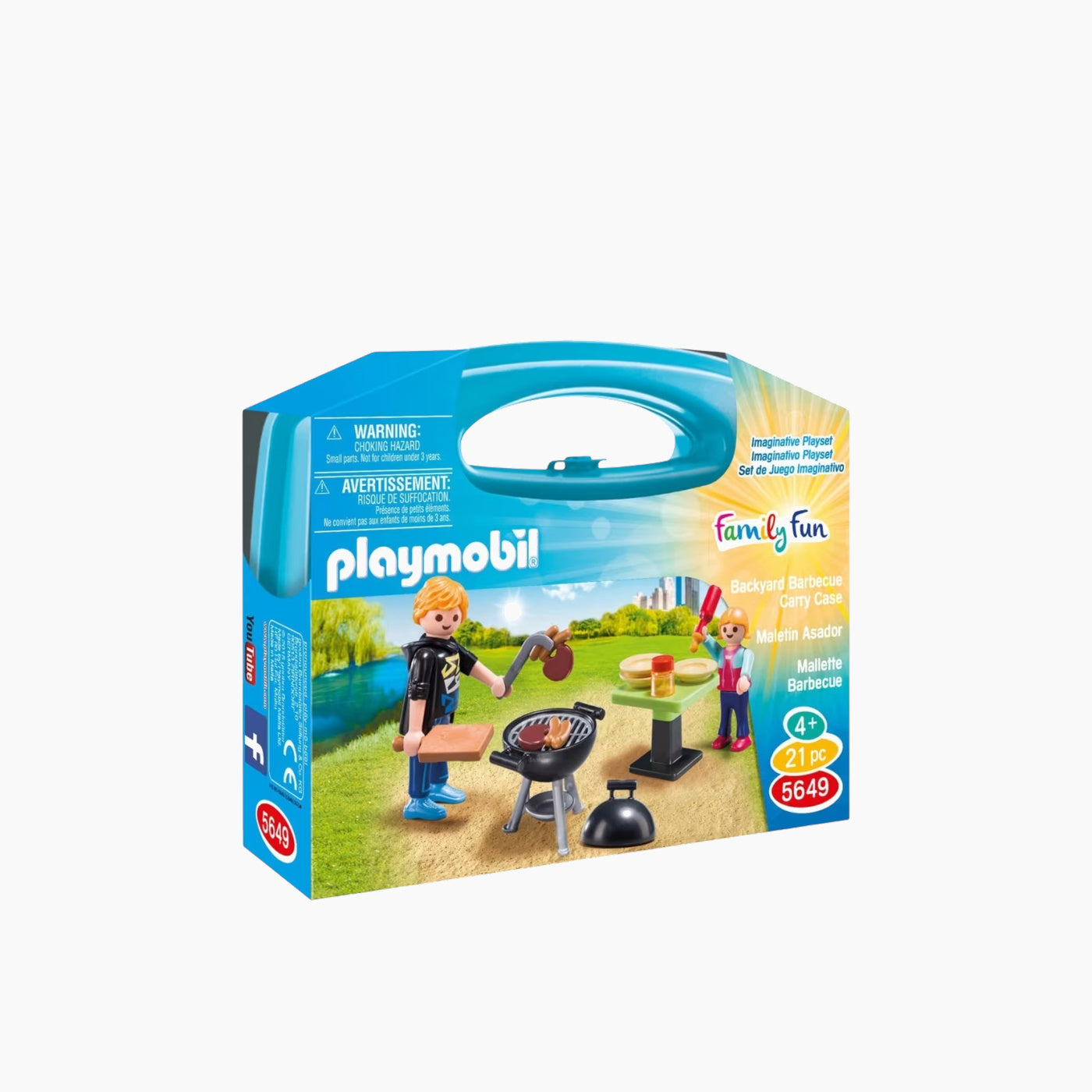 Playmobil Backyard Barbecue Carry Case Toy Playset Playmobil Backyard Barbecue Carry Case Toy Playset