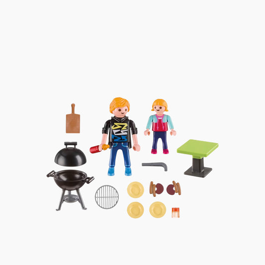 Playmobil Backyard Barbecue Carry Case Toy Playset