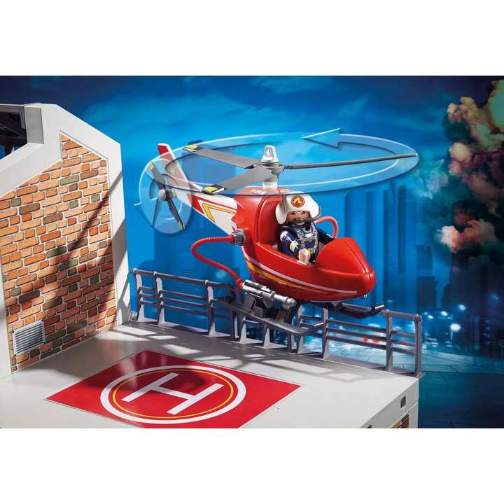 4008789094629PlaymobilFireStation-181Pcs_4_framed - HUNA