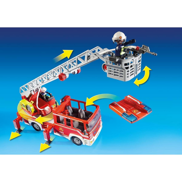 Playmobil Fire Ladder Unit toy playset with figures and accessories