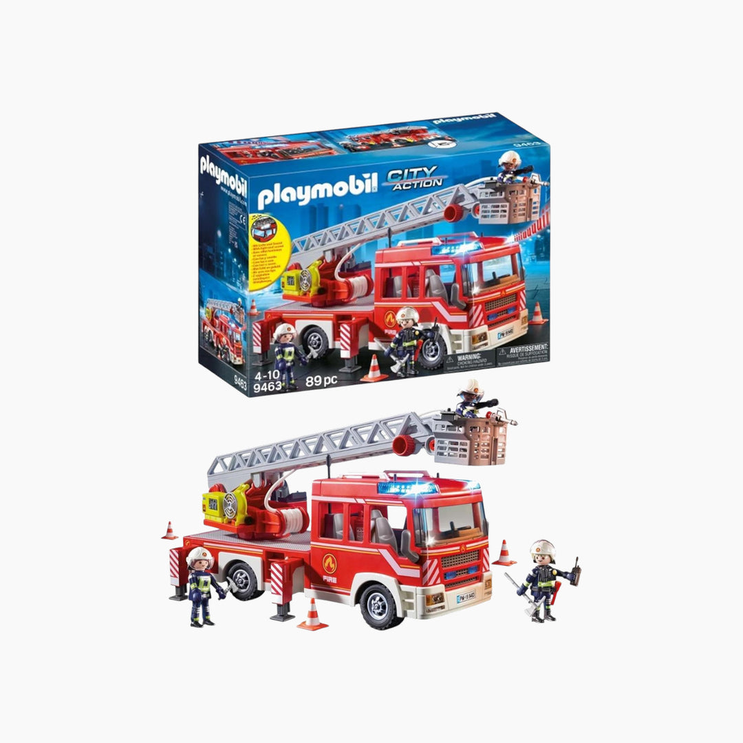 Playmobil Fire Ladder Unit toy playset with figures and accessories
