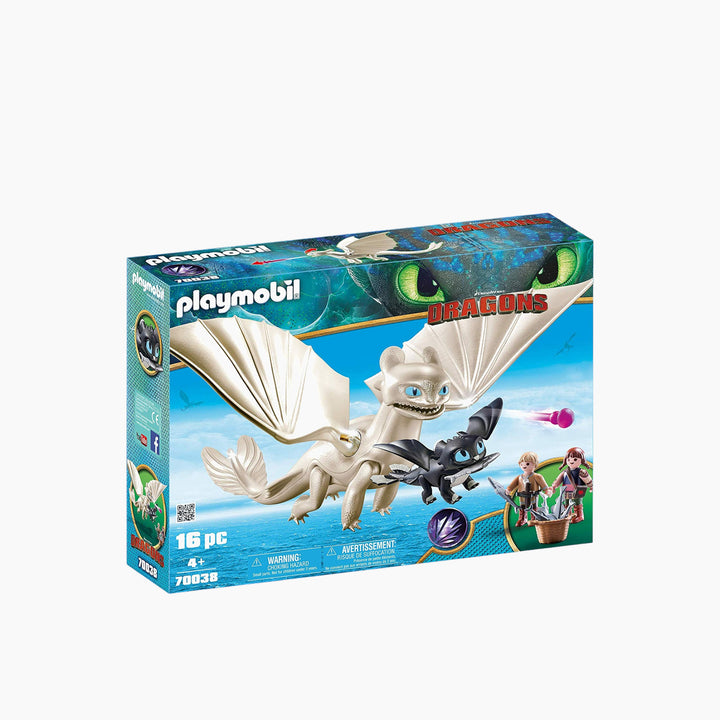 Playmobil Light Fury and Baby Dragon Playset