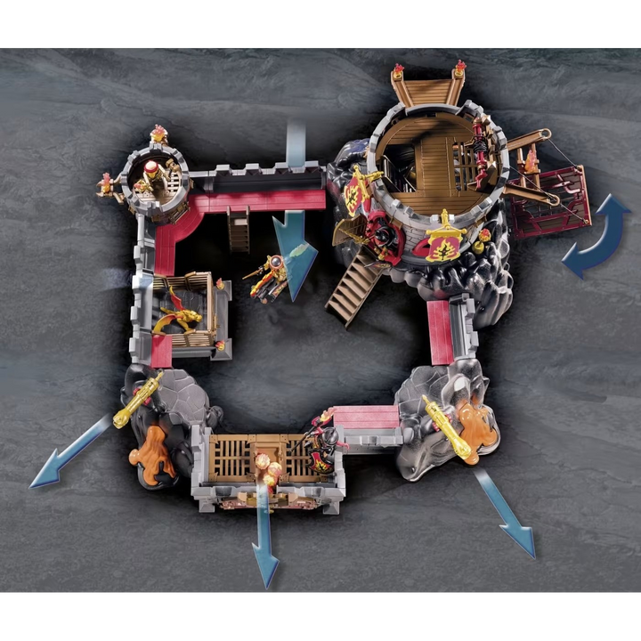 Playmobil Burnham Raiders Fortress Toy Playset - HUNA