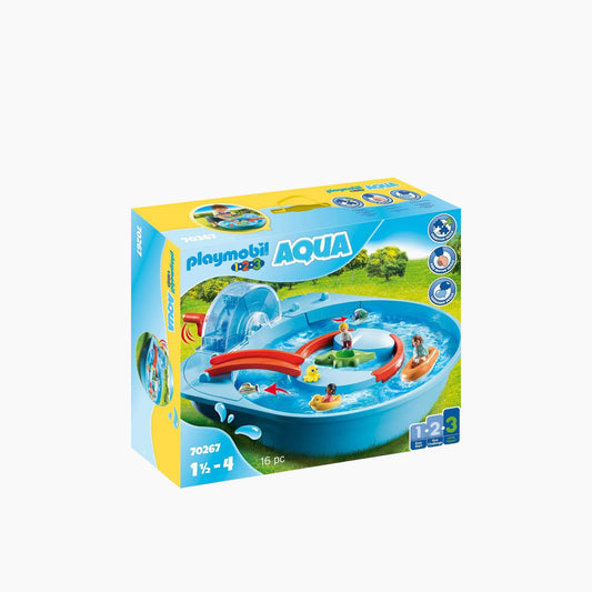 Playmobil 1.2.3 Splish Splash Water Park Toy Playset