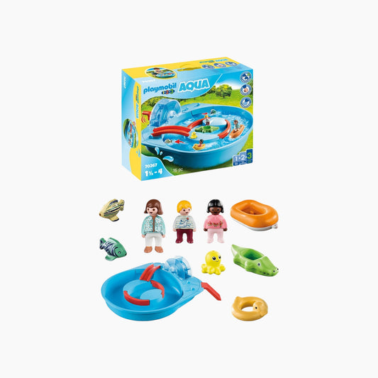Playmobil 1.2.3 Splish Splash Water Park Toy Playset