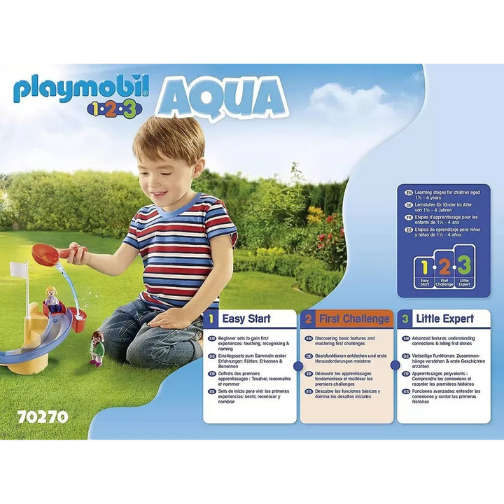 Playmobil 1.2.3 Water Slide Toy - HUNA