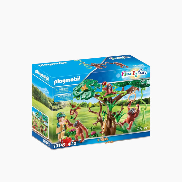 Playmobil Orangutans with Tree Toy Playset - HUNA