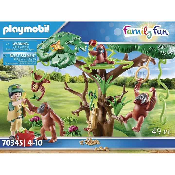 Playmobil Orangutans with Tree Toy Playset - HUNA