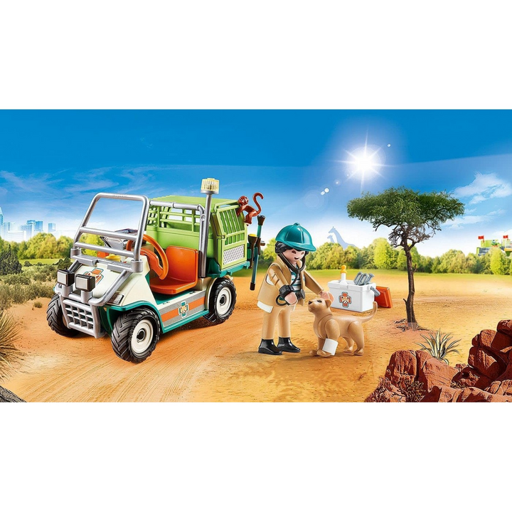 Playmobil Zoo Vet Toy Playset - HUNA