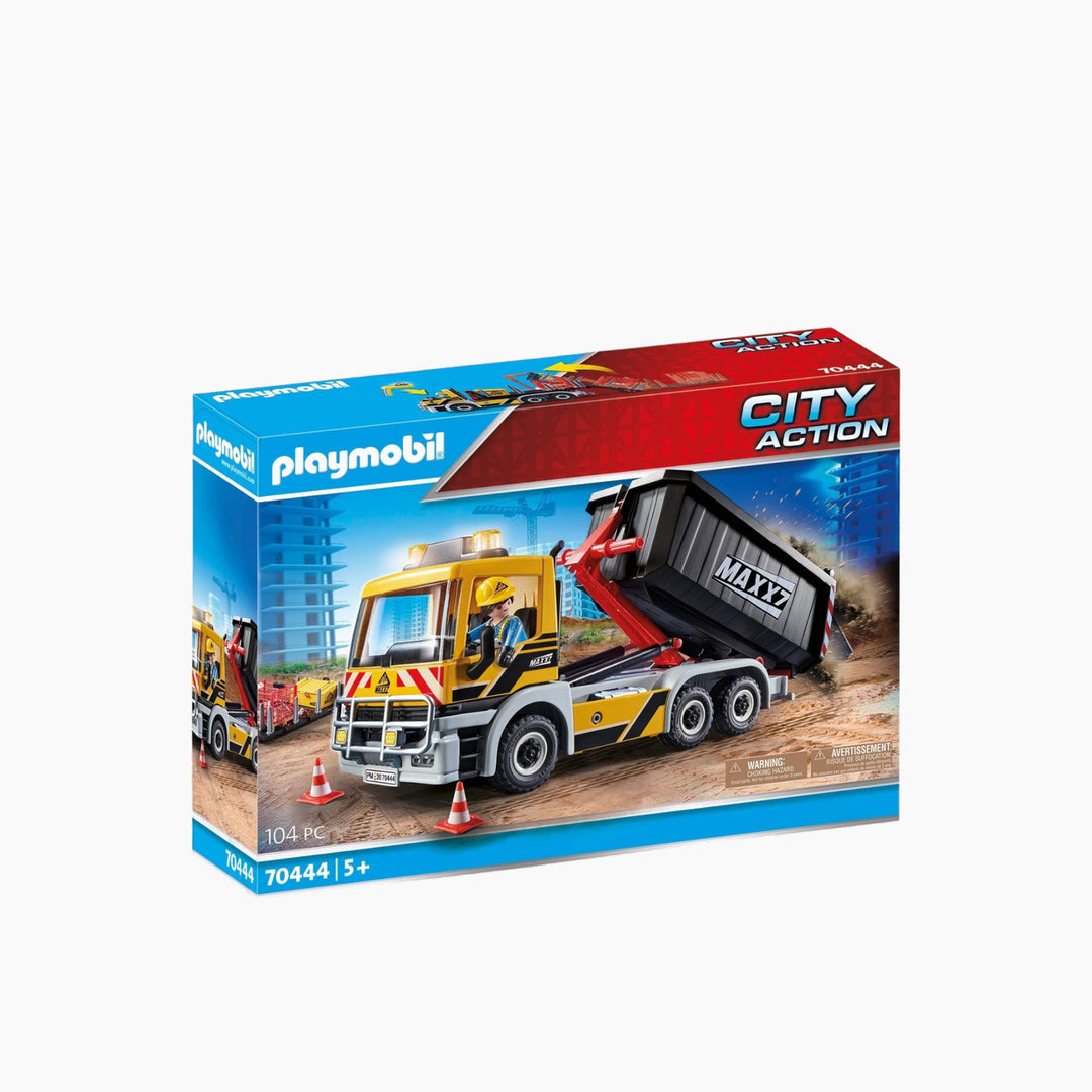 Playmobil interchangeable truck toy playset with accessible driver&