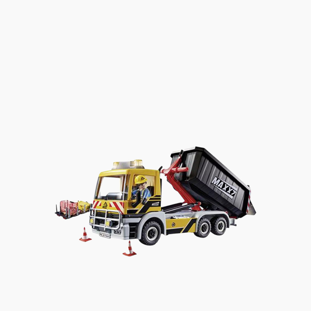 Playmobil interchangeable truck toy playset with accessible driver&