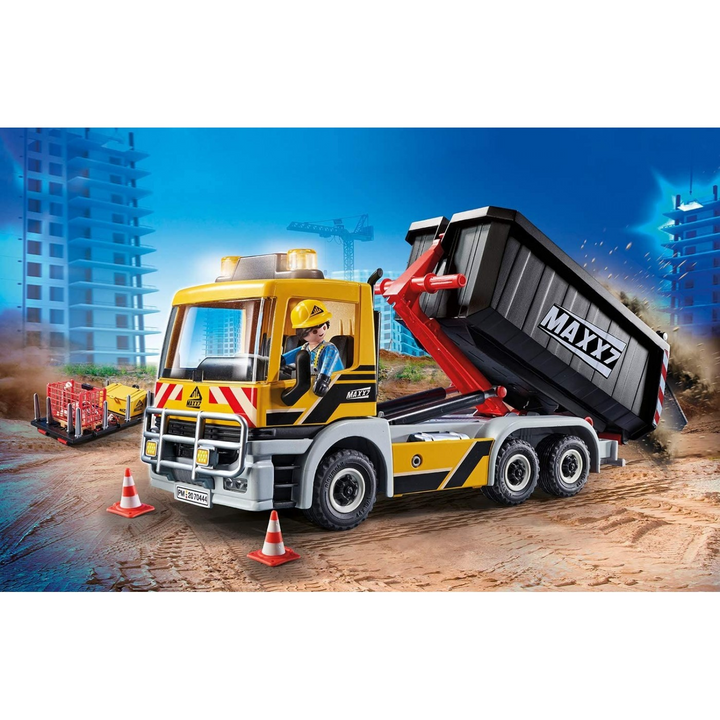 Playmobil interchangeable truck toy playset with accessible driver&