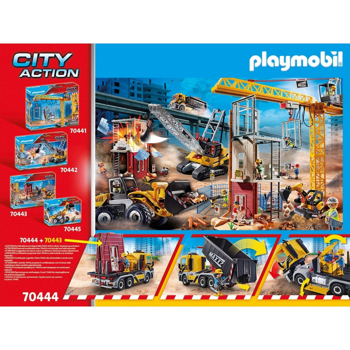 Playmobil interchangeable truck toy playset with accessible driver&