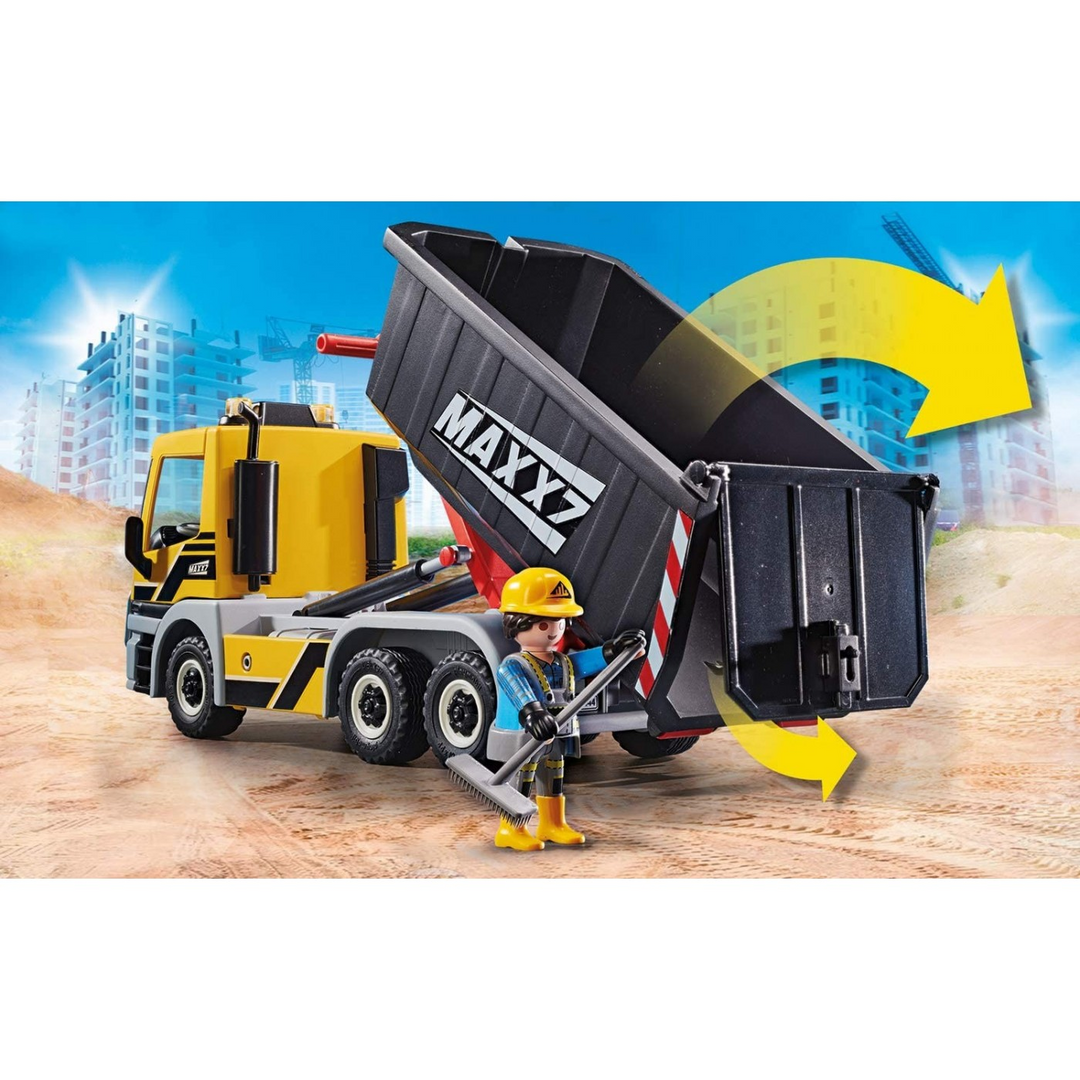 Playmobil interchangeable truck toy playset with accessible driver&