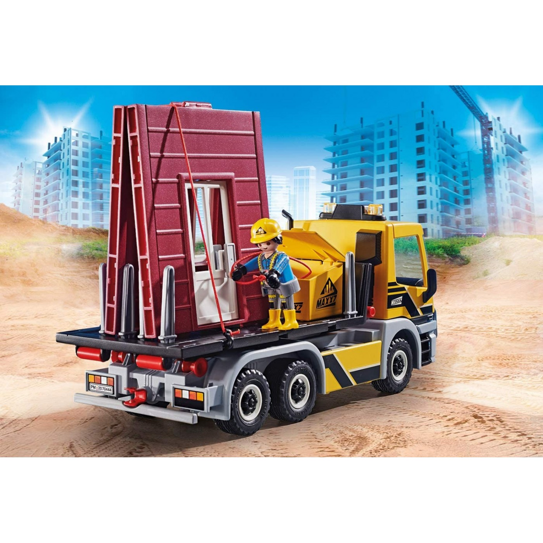 Playmobil interchangeable truck toy playset with accessible driver&