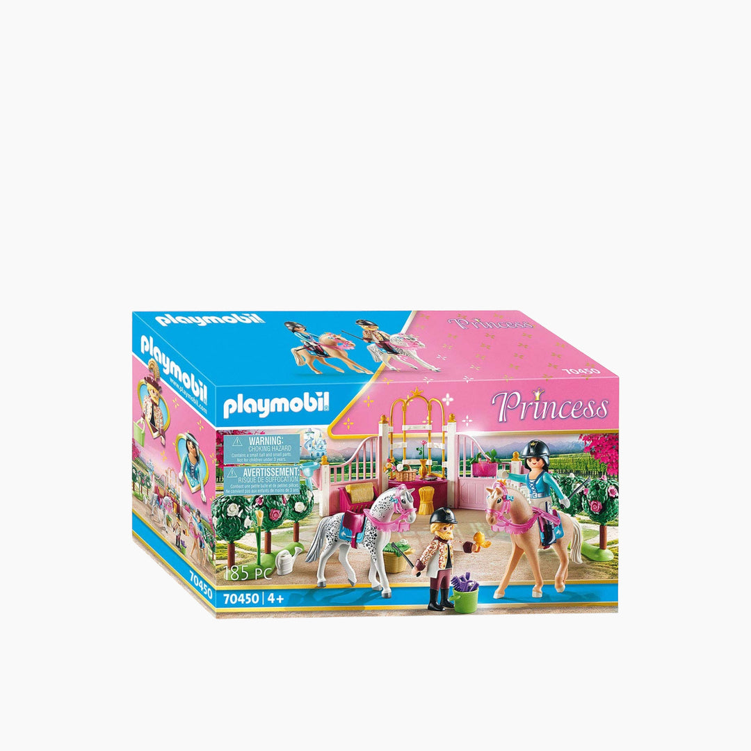 Playmobil Riding Lessons toy playset with figures and horses