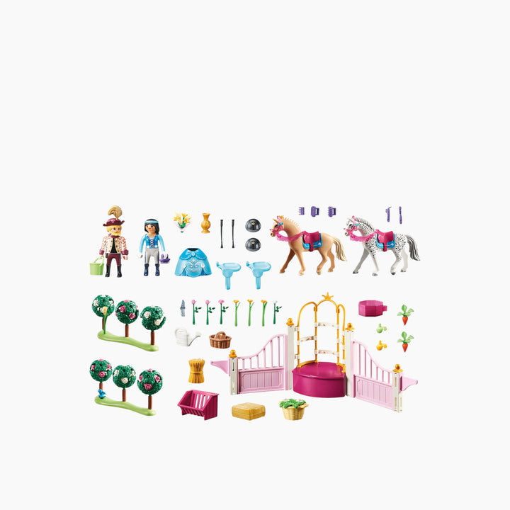 Playmobil Riding Lessons toy playset with figures and horses