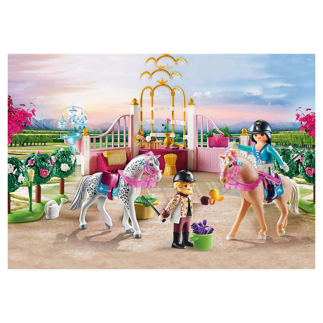 Playmobil Riding Lessons toy playset with figures and horses