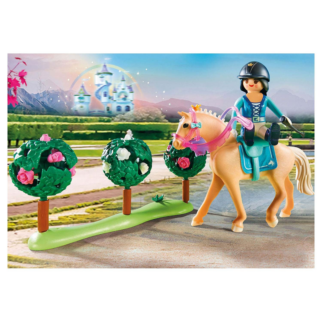 Playmobil Riding Lessons toy playset with figures and horses
