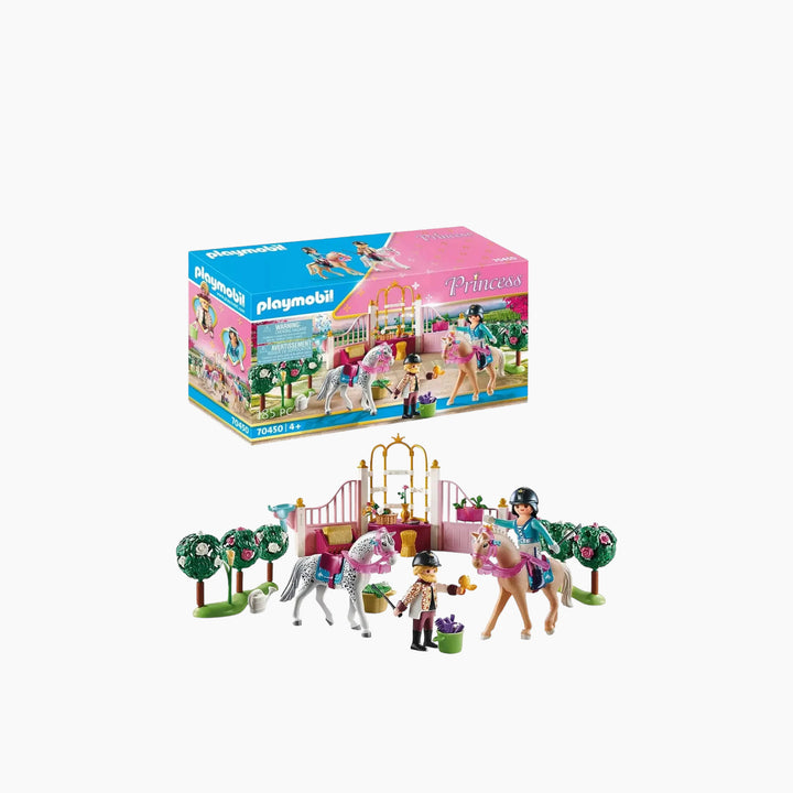 Playmobil Riding Lessons toy playset with figures and horses